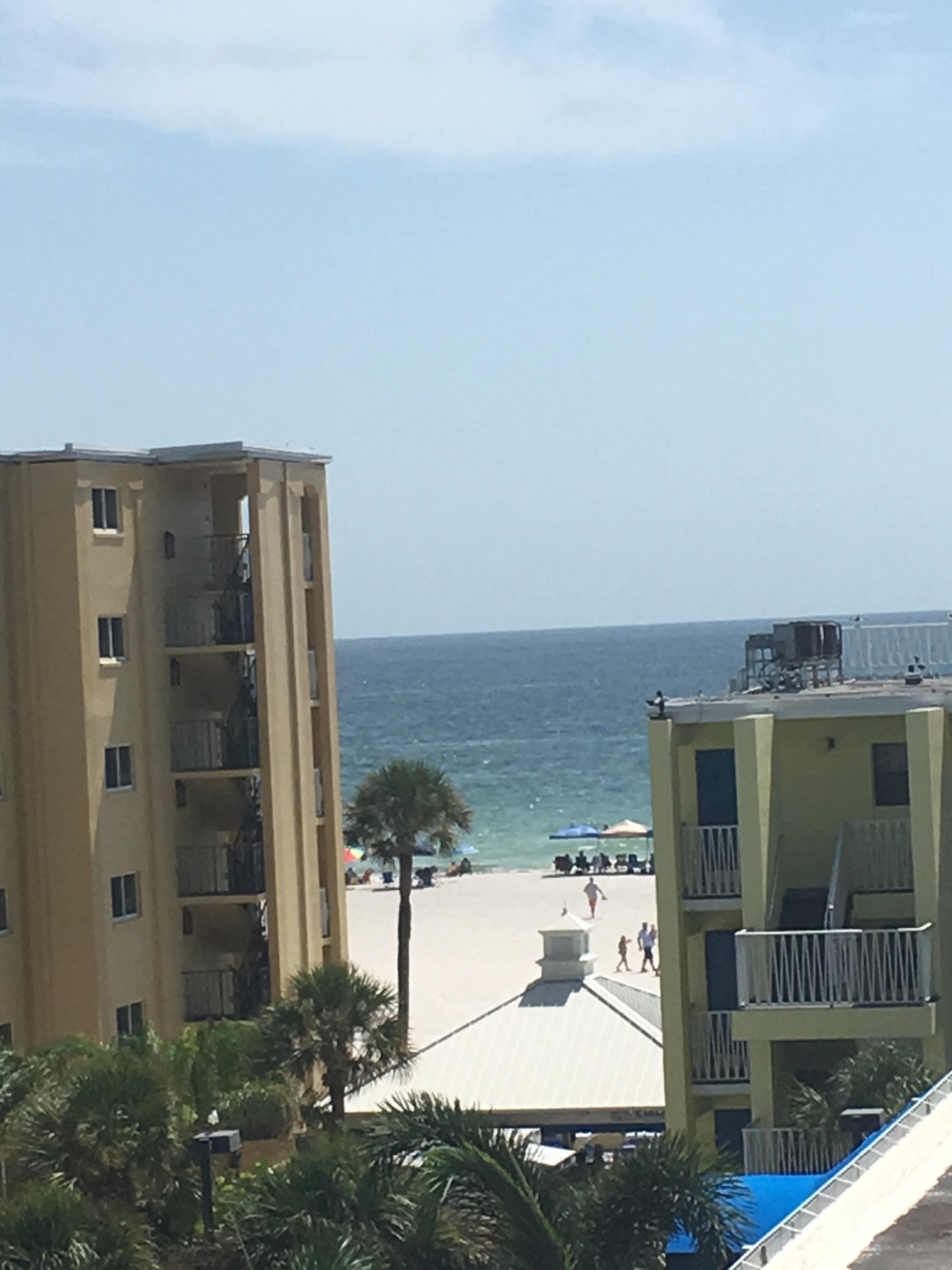 View of the beach from the 5th floor.