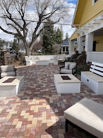 Comfortable seating outdoors