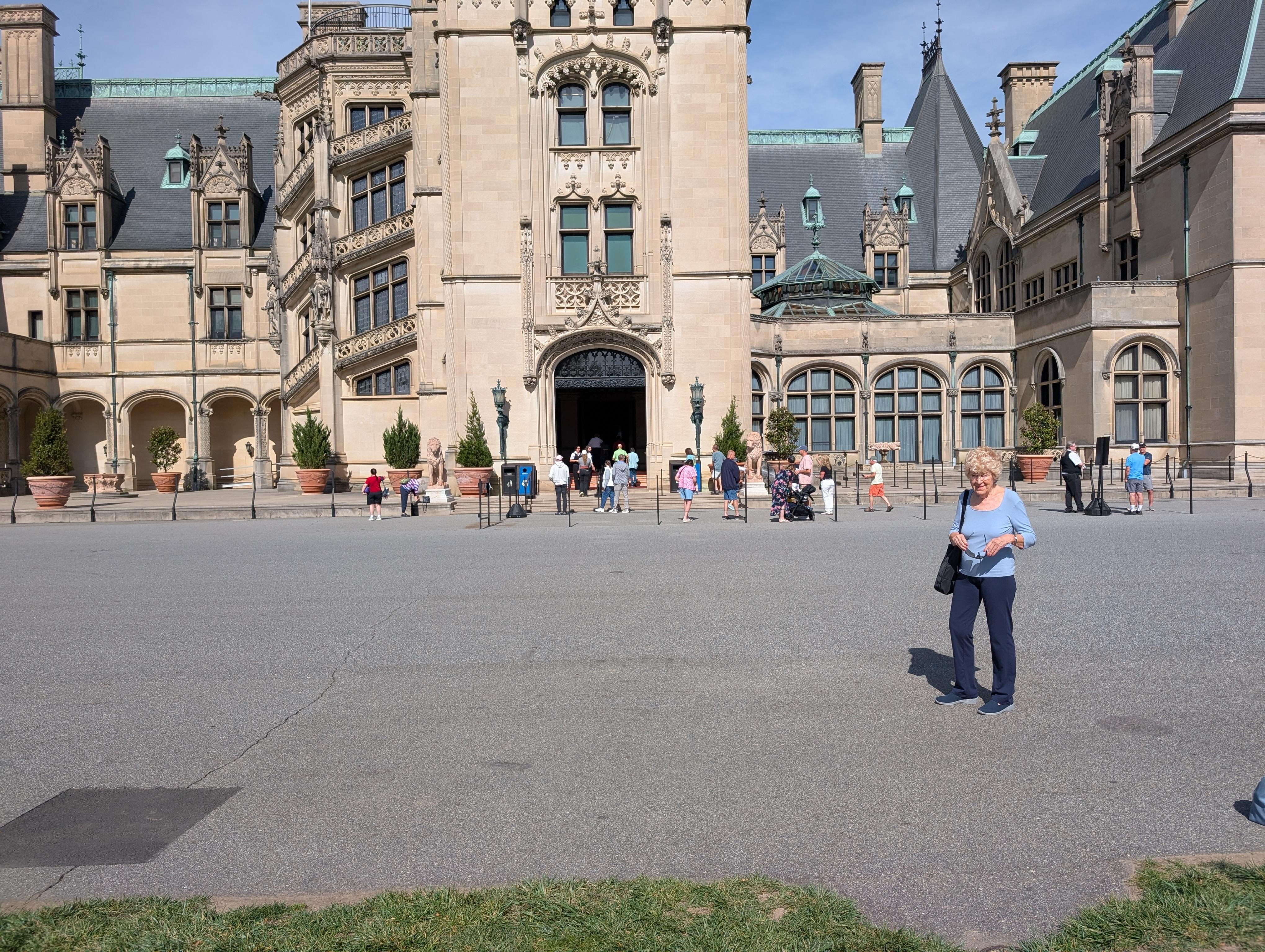 Arriving at Biltmore Estate. 