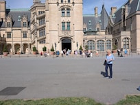 Arriving at Biltmore Estate.