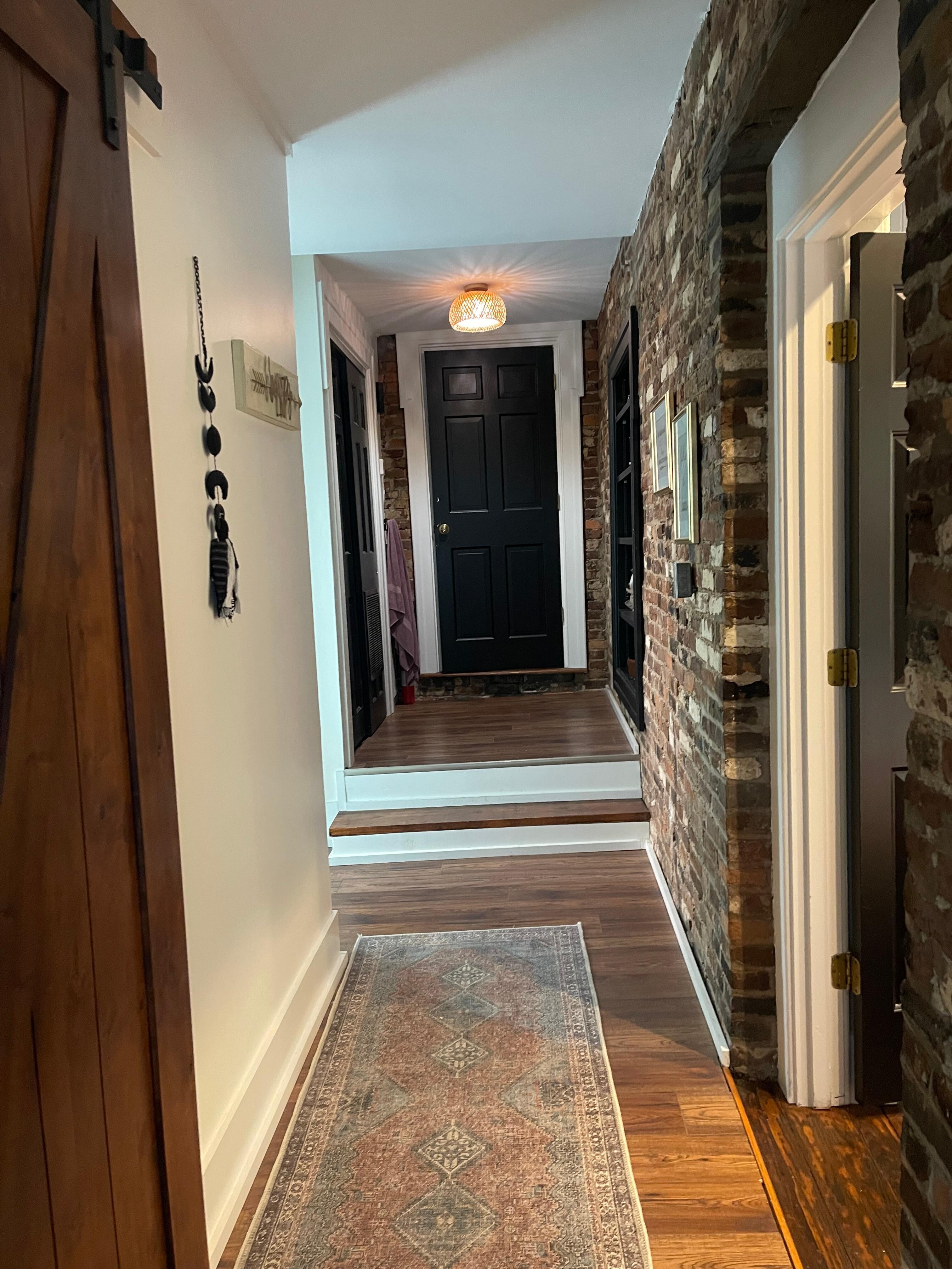 Private hallway to bedrooms and bathroom