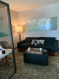 Nice to have a little sitting area/day bed.