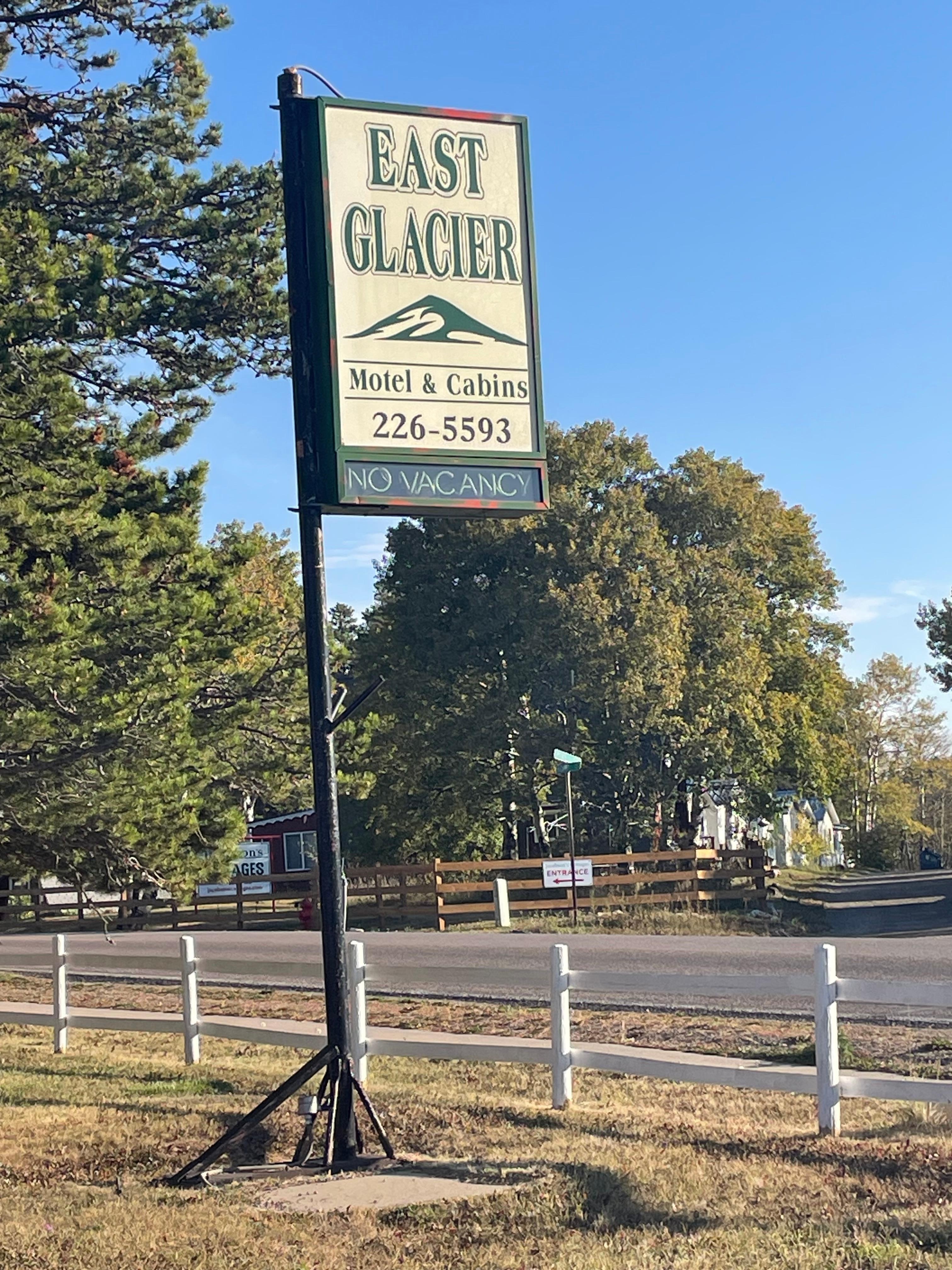Sign outside property 
