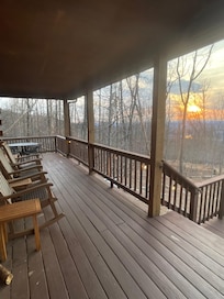 Sunset views from the front porch.