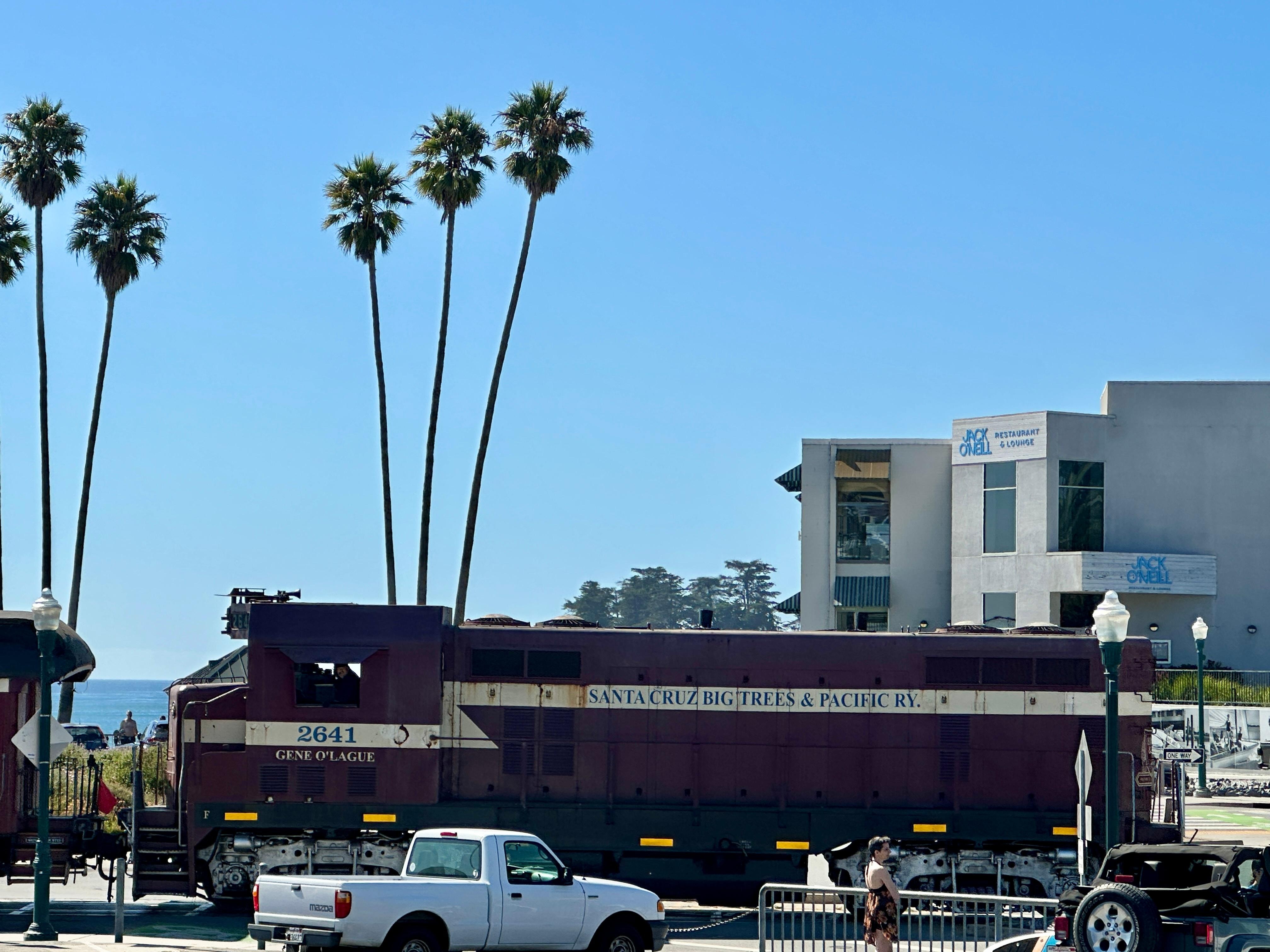 The train came through! 