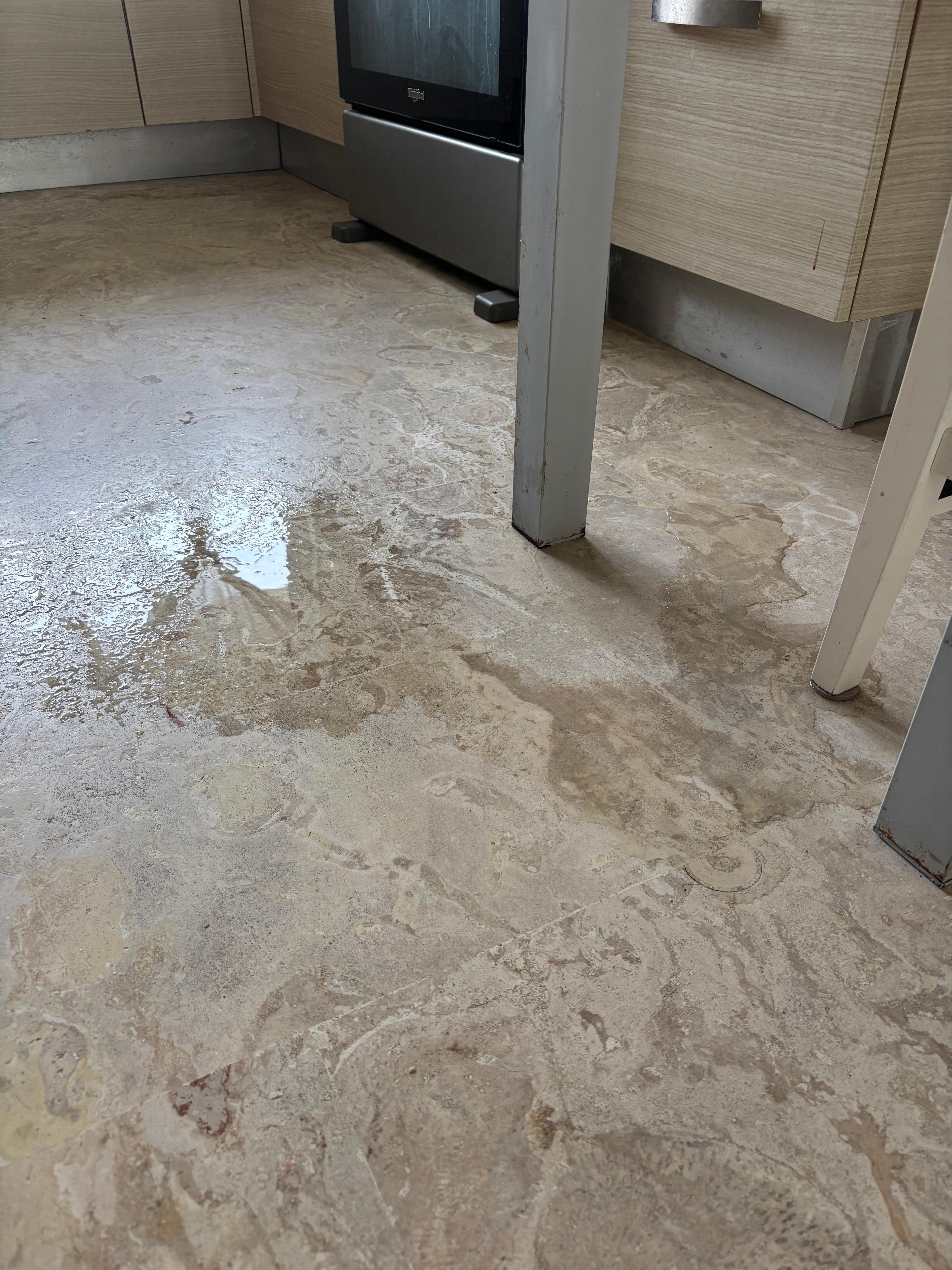 AC water leak from ceiling to floor