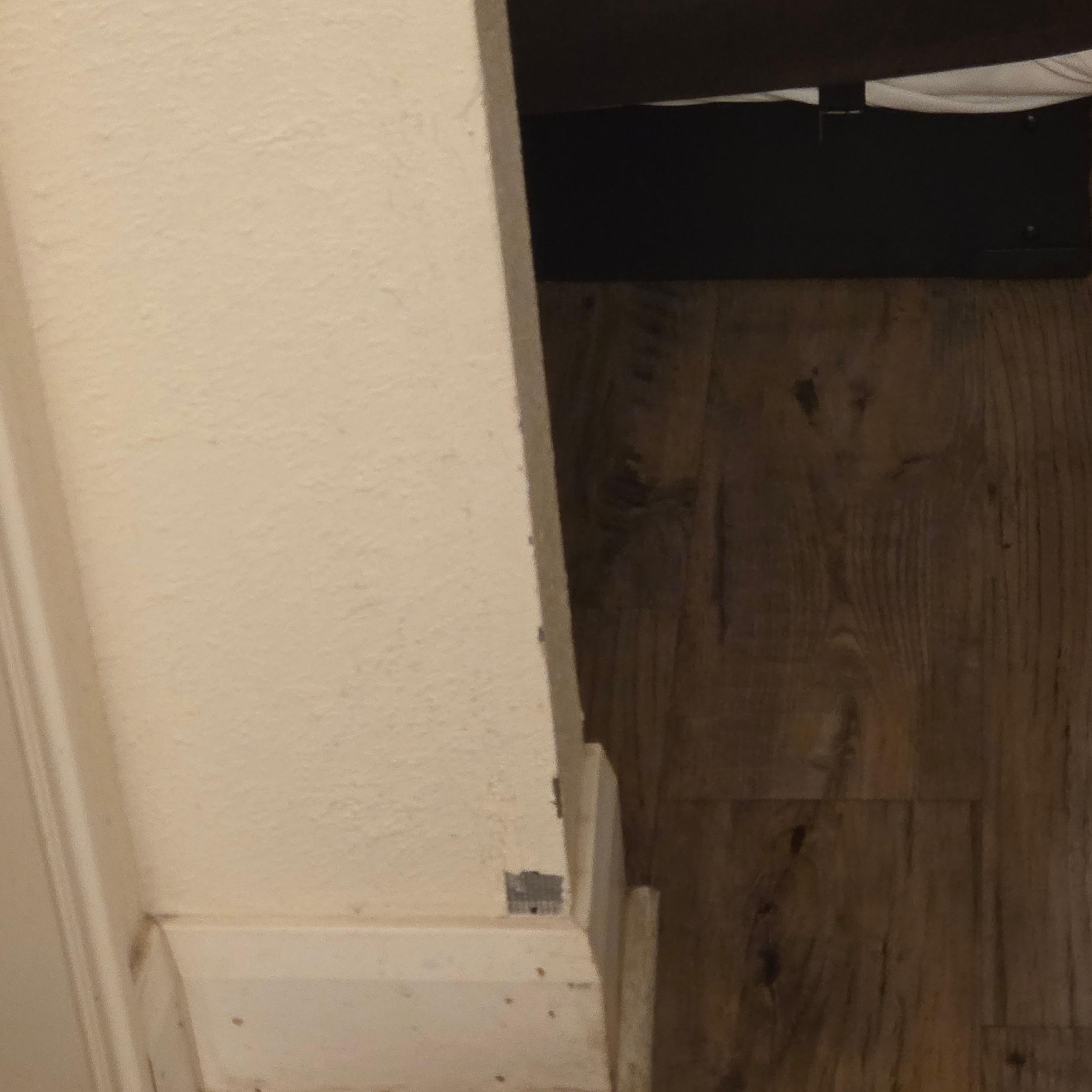 Spackle and missing paint