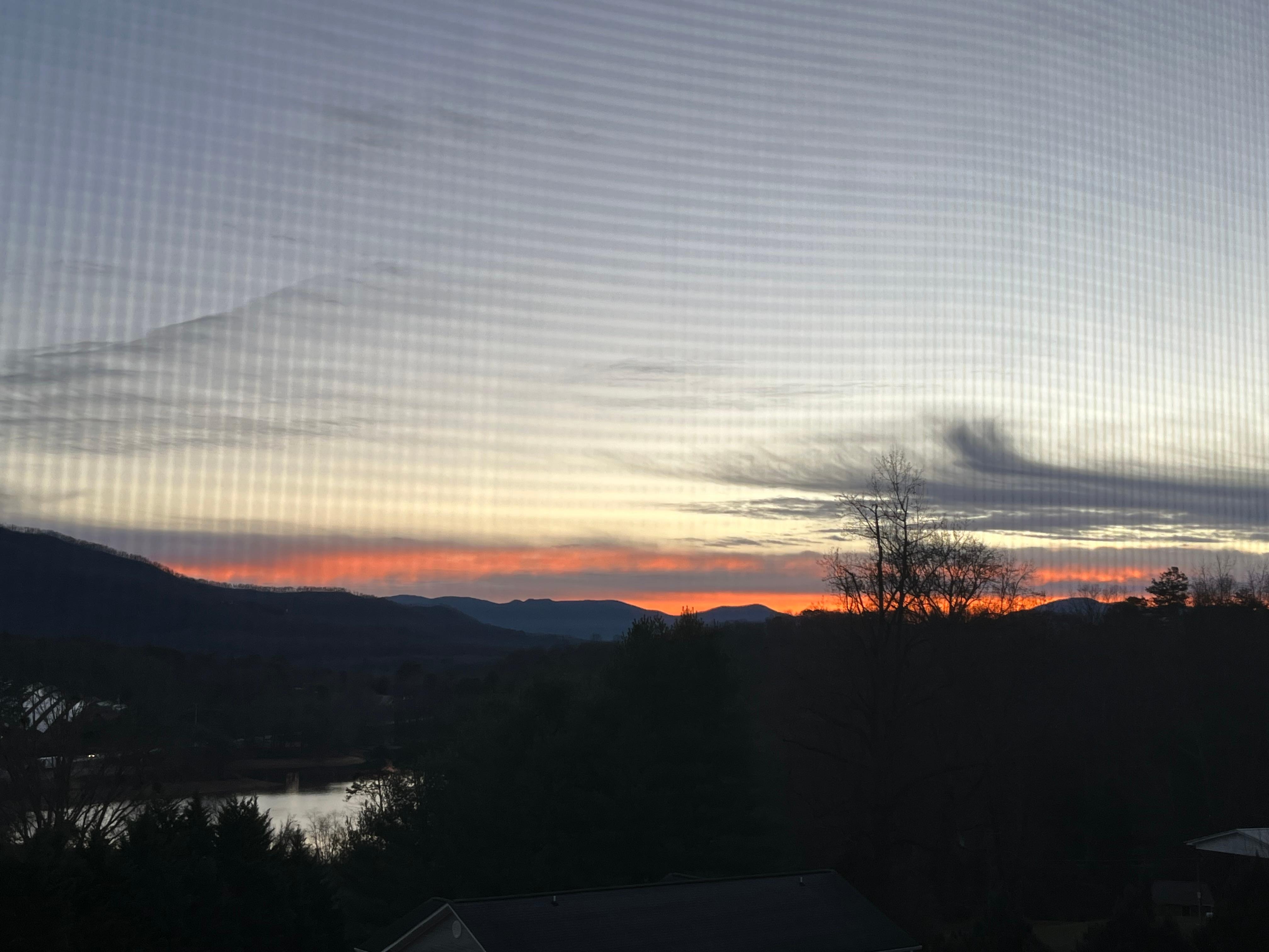 Sunrise from the back porch