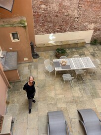 the private outdoor area from above