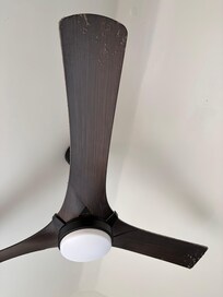 Dust on the ceiling fan