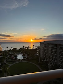 Many beautiful sunsets for condo patio