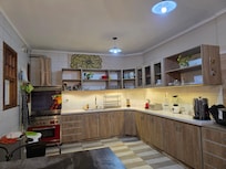 Kitchen is clean and equipped with everything you need.