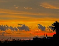 Our beautiful sunset on the Beach! I almost missed it.