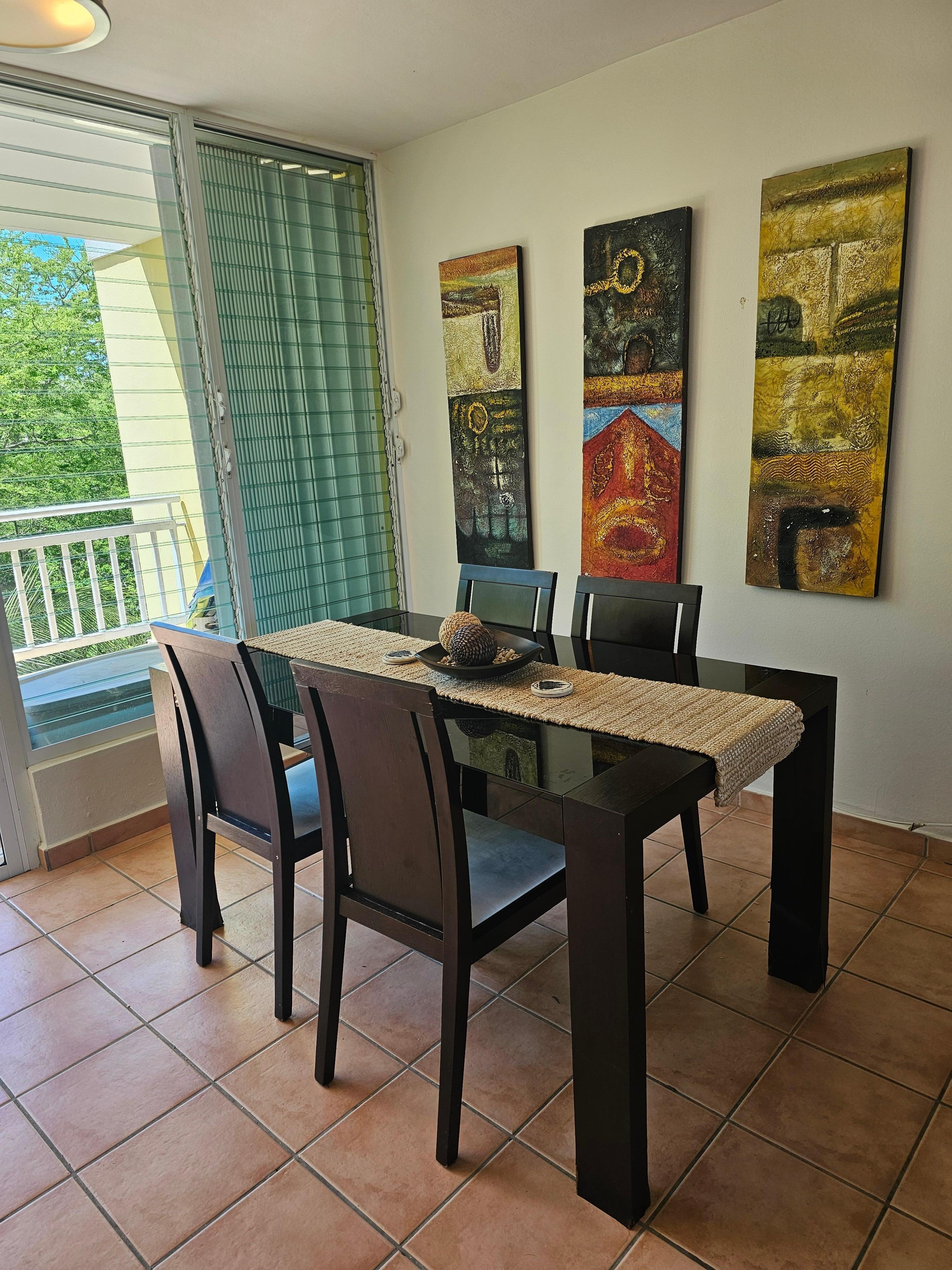 Dinning Area, the legs of this table look like they have had serious water damage. 