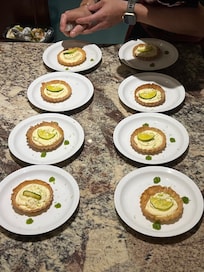 Desert of key lime pie
