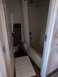 Bathroom not touched by the cleaners