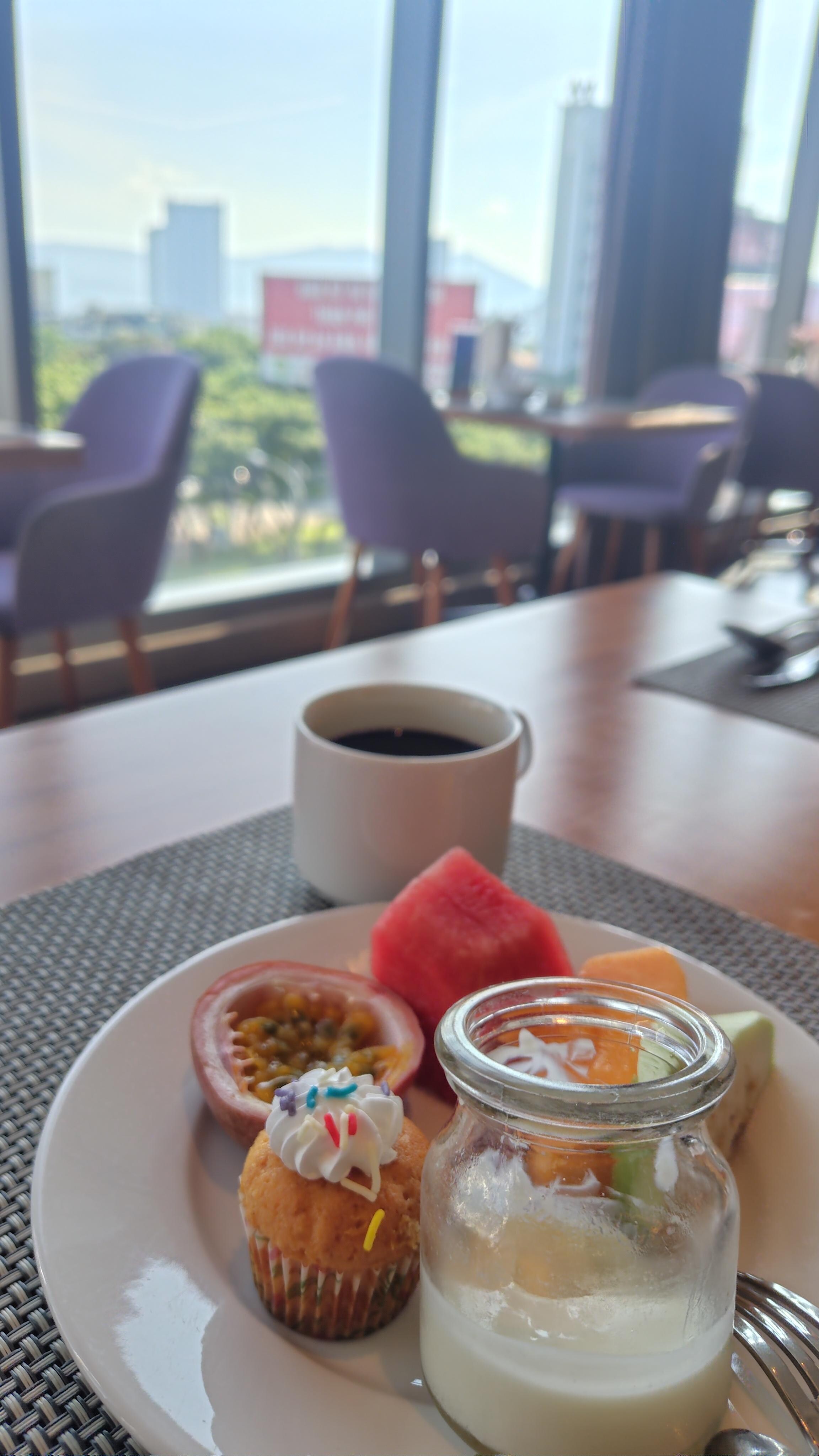 朝食会場からの景色