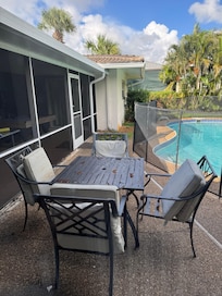 Rusty outside table and no longers