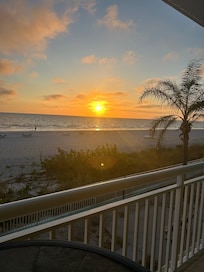 Sunset from the balcony.