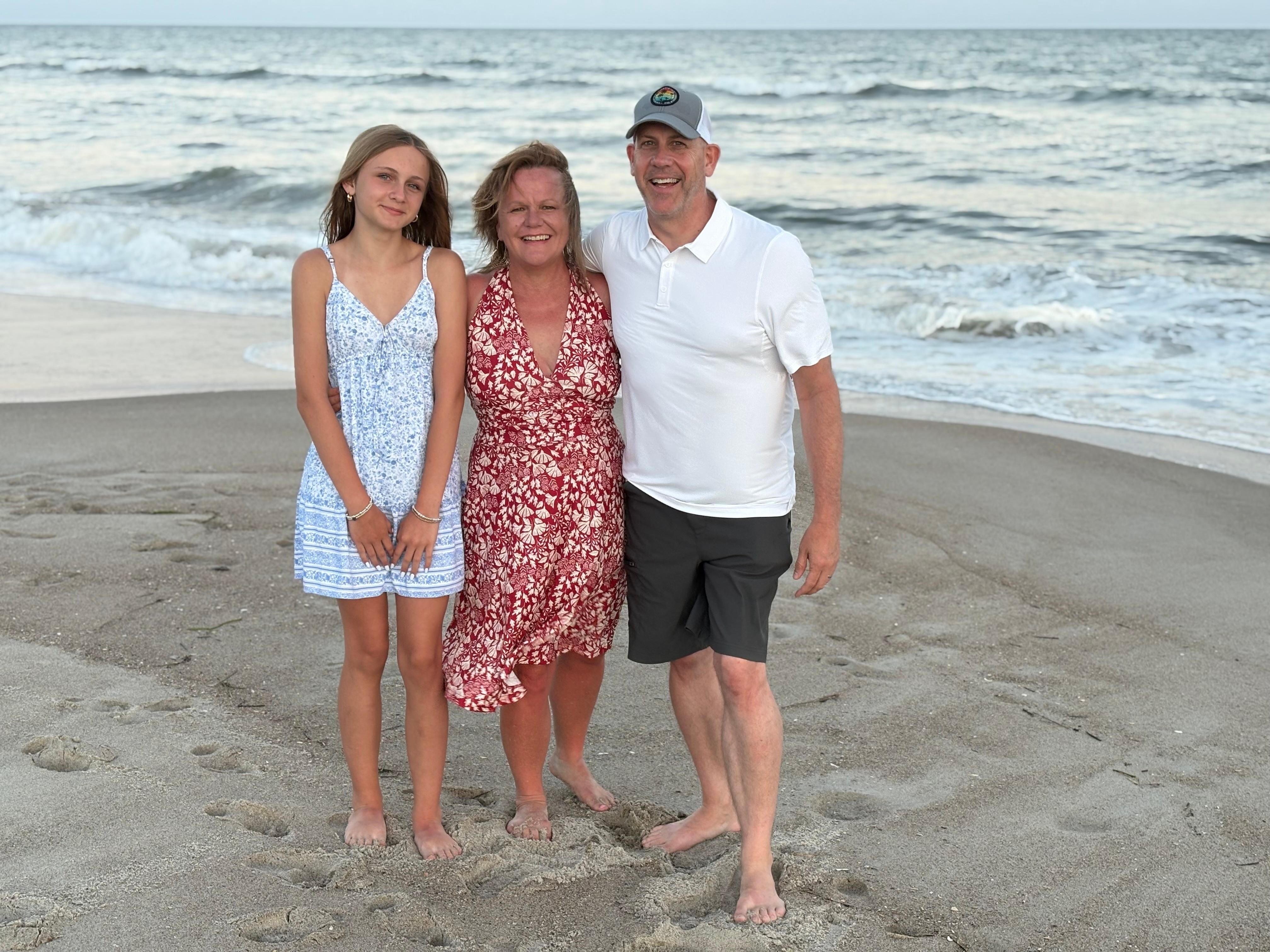 Beach time with the family.