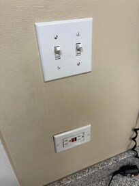 The amount of dirt in and around the light switches and the outlets was nasty