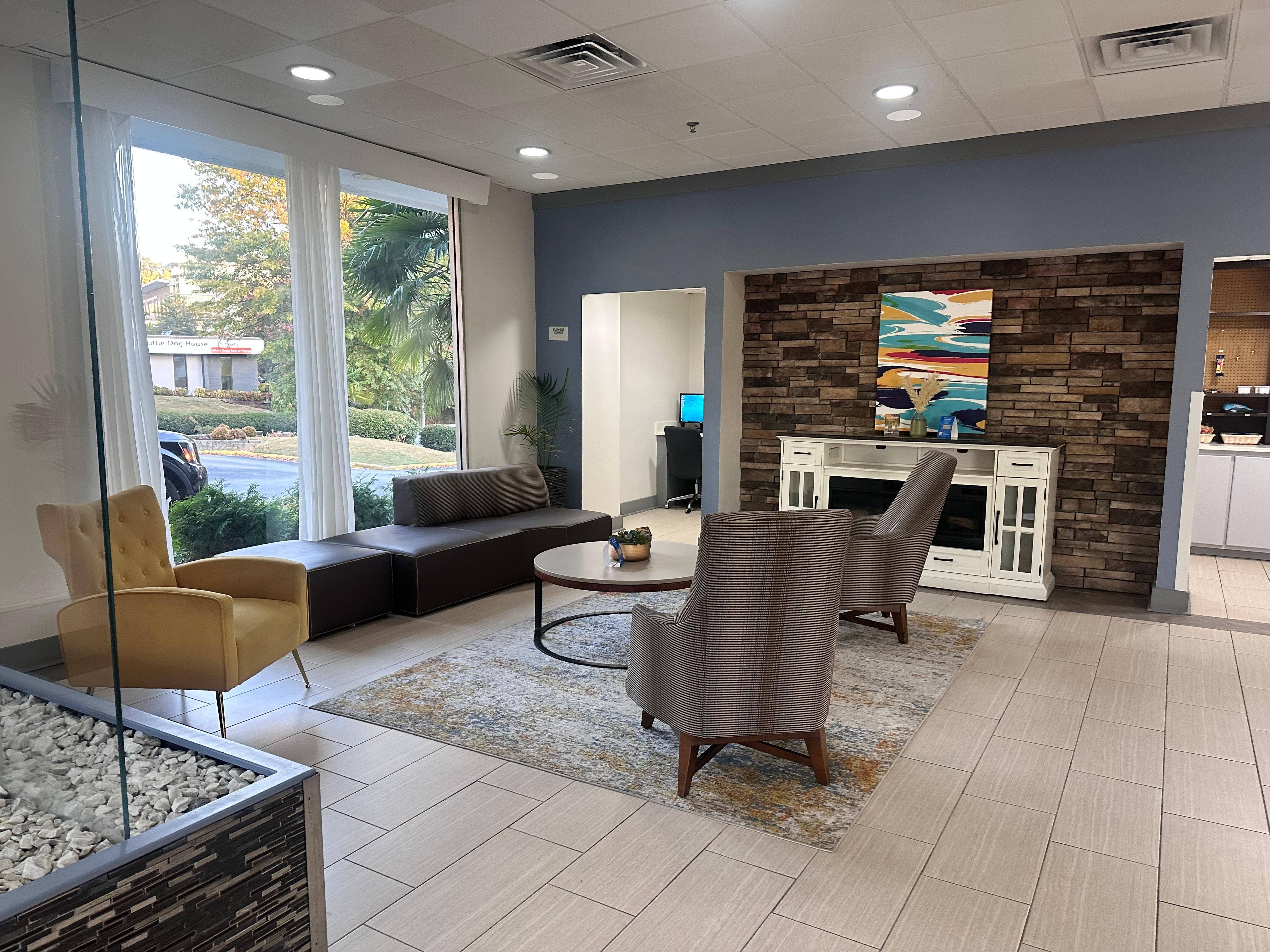 Comfortable sitting area to escape your room.