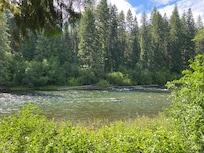 Wenatchee River from deck