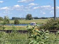 River Great Ouse and railway.