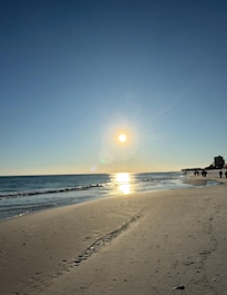Sunset at the beach.