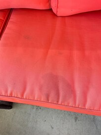 More stains and odors on cushions
