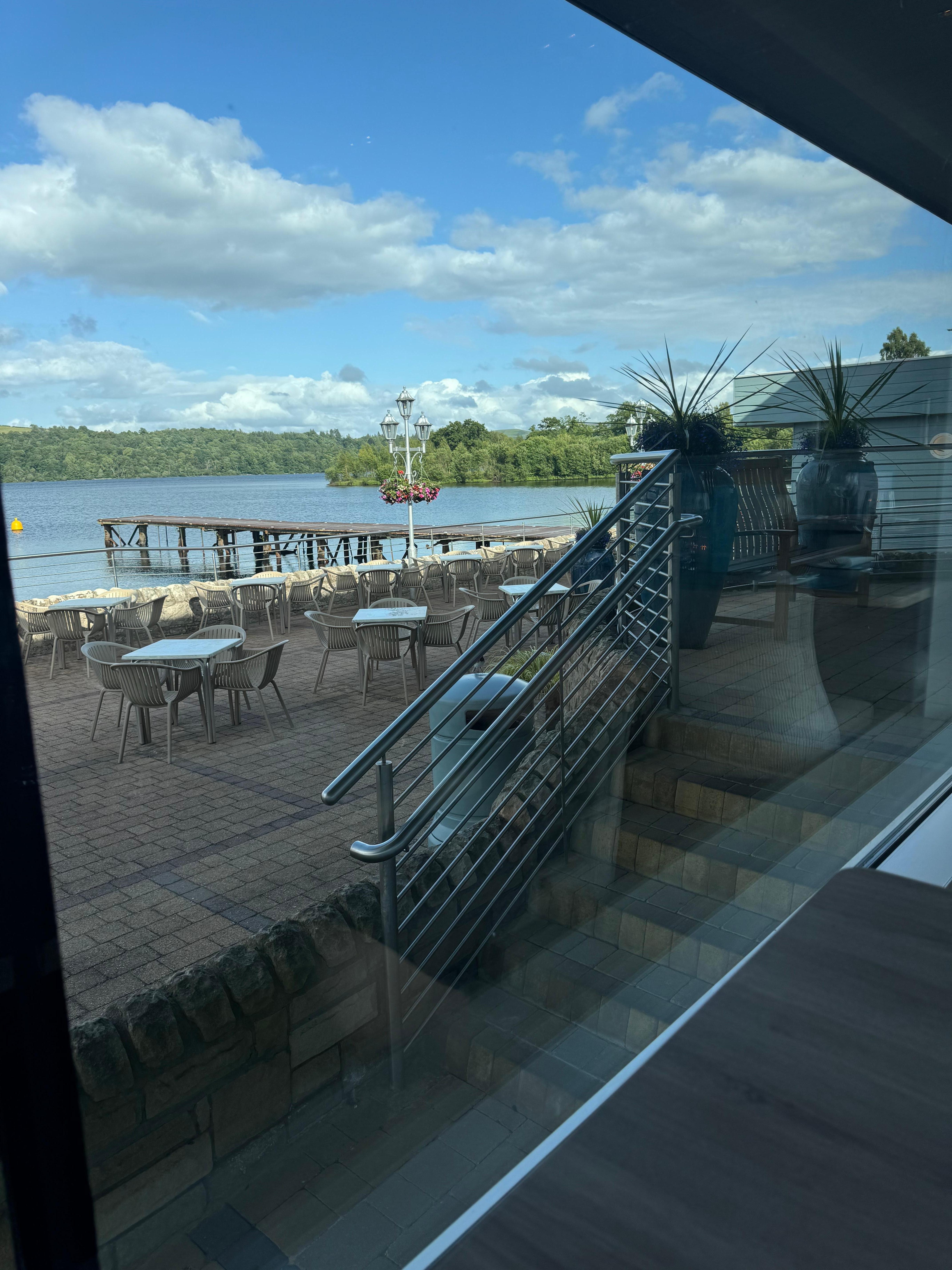 Restaurant view of Loch Lomand