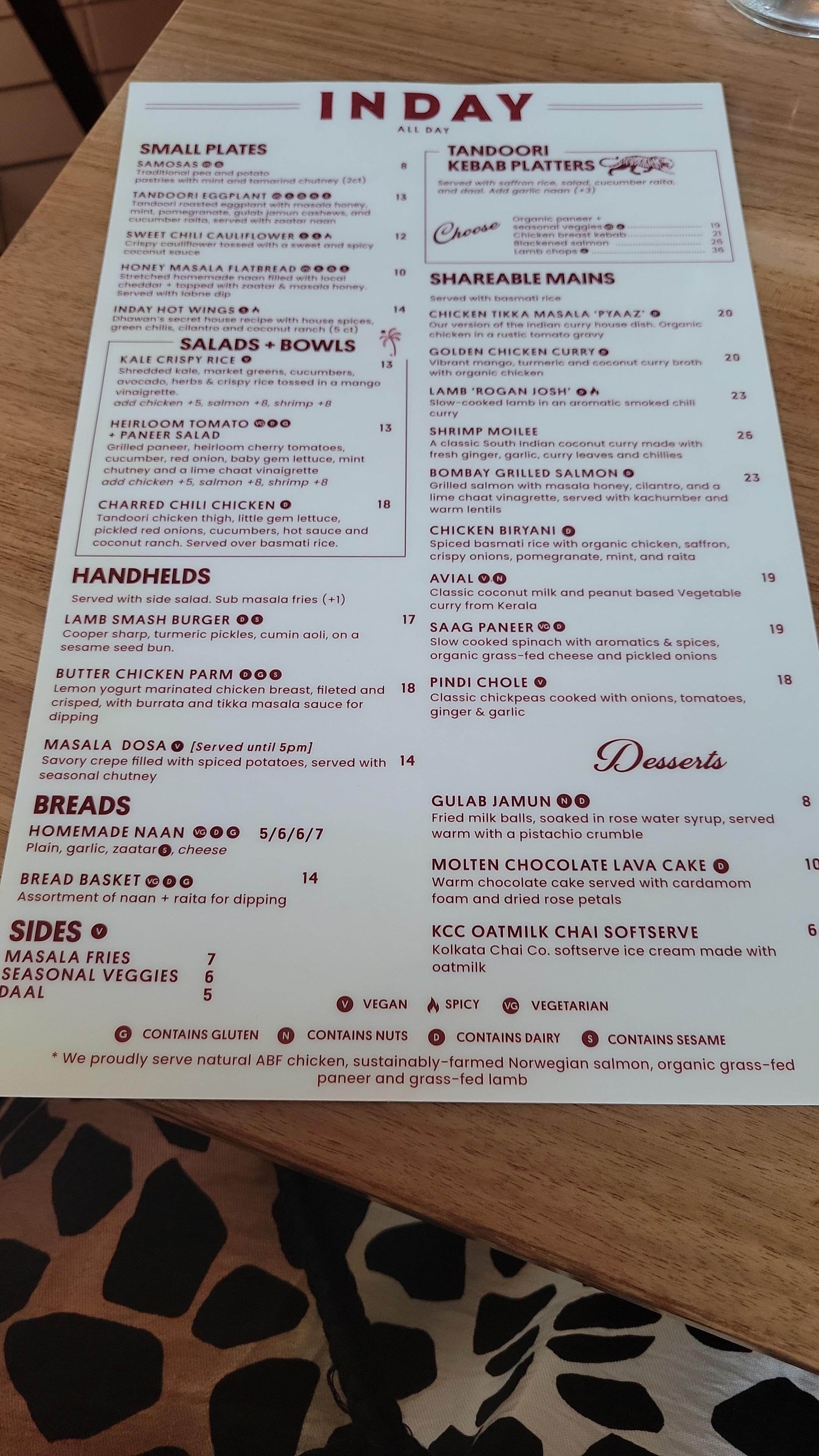 Another estaurant menu (will get a discount here if you mention the hotel) 