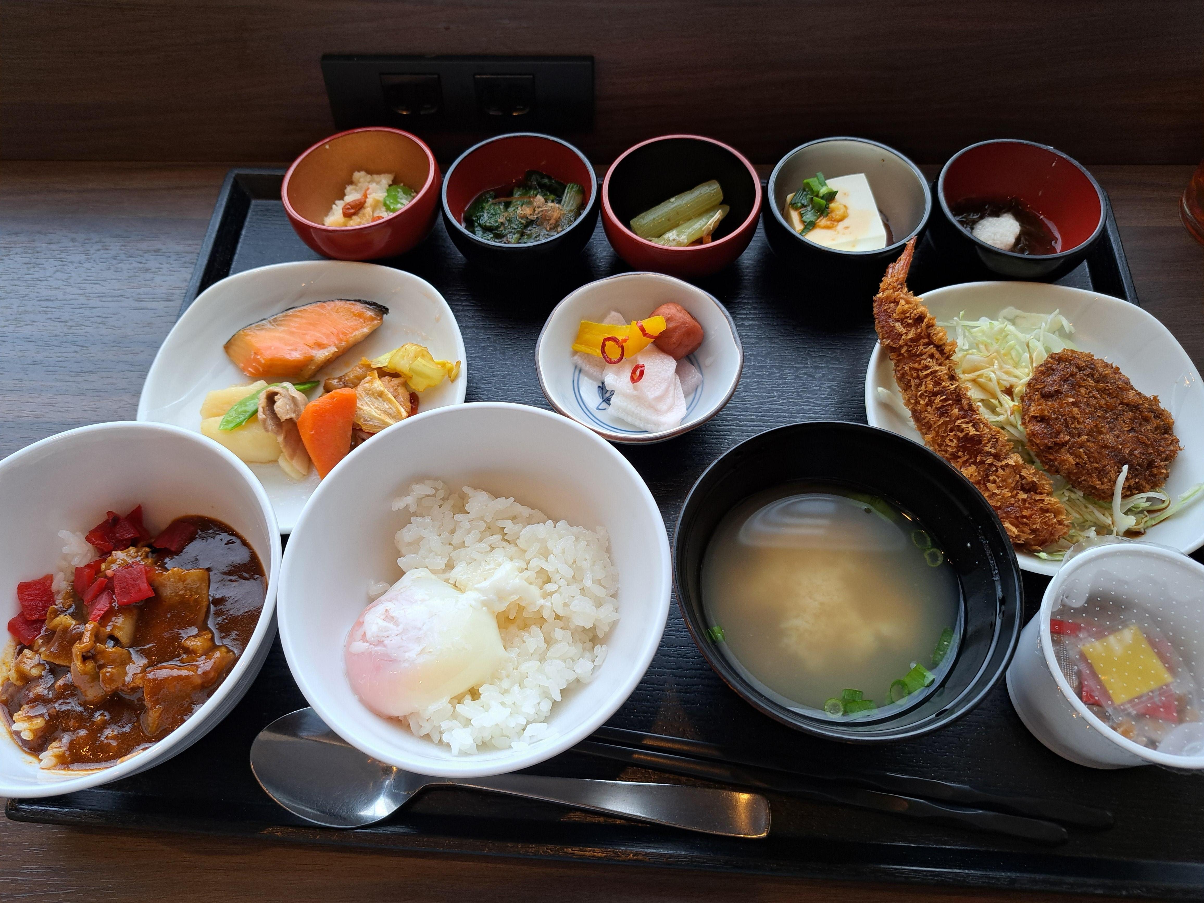 朝食は、バランス良く豊富です。