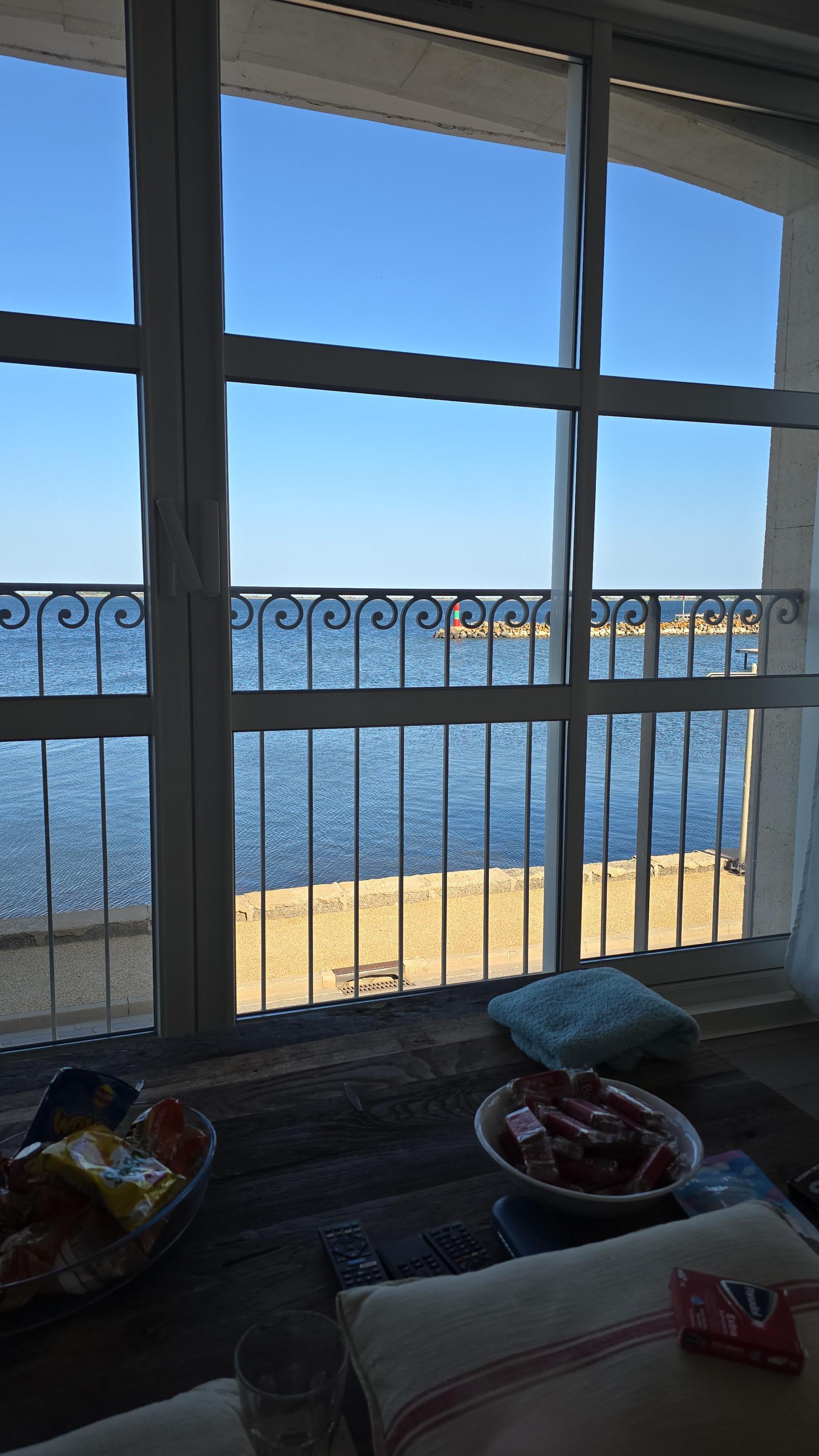 The view from the sofa.