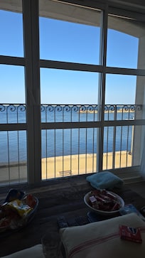 The view from the sofa.