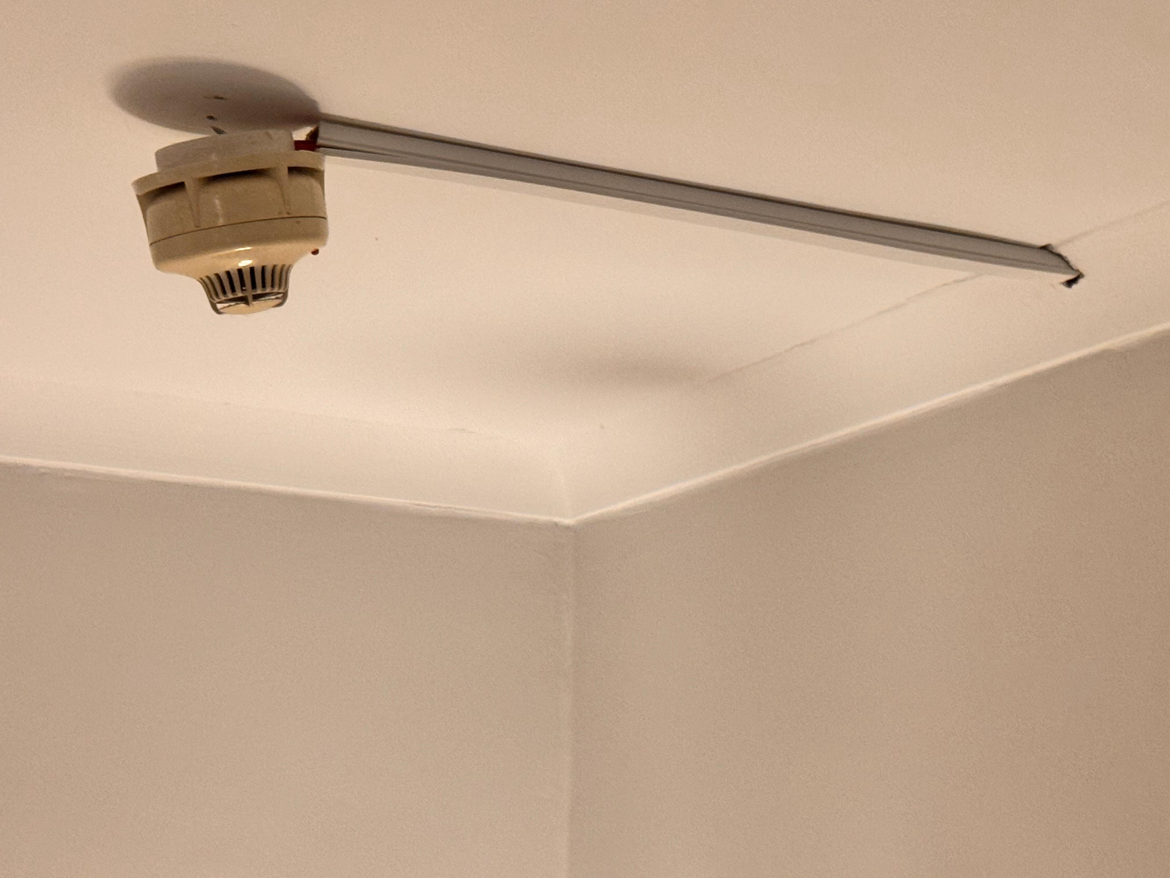 Broken fire detector 