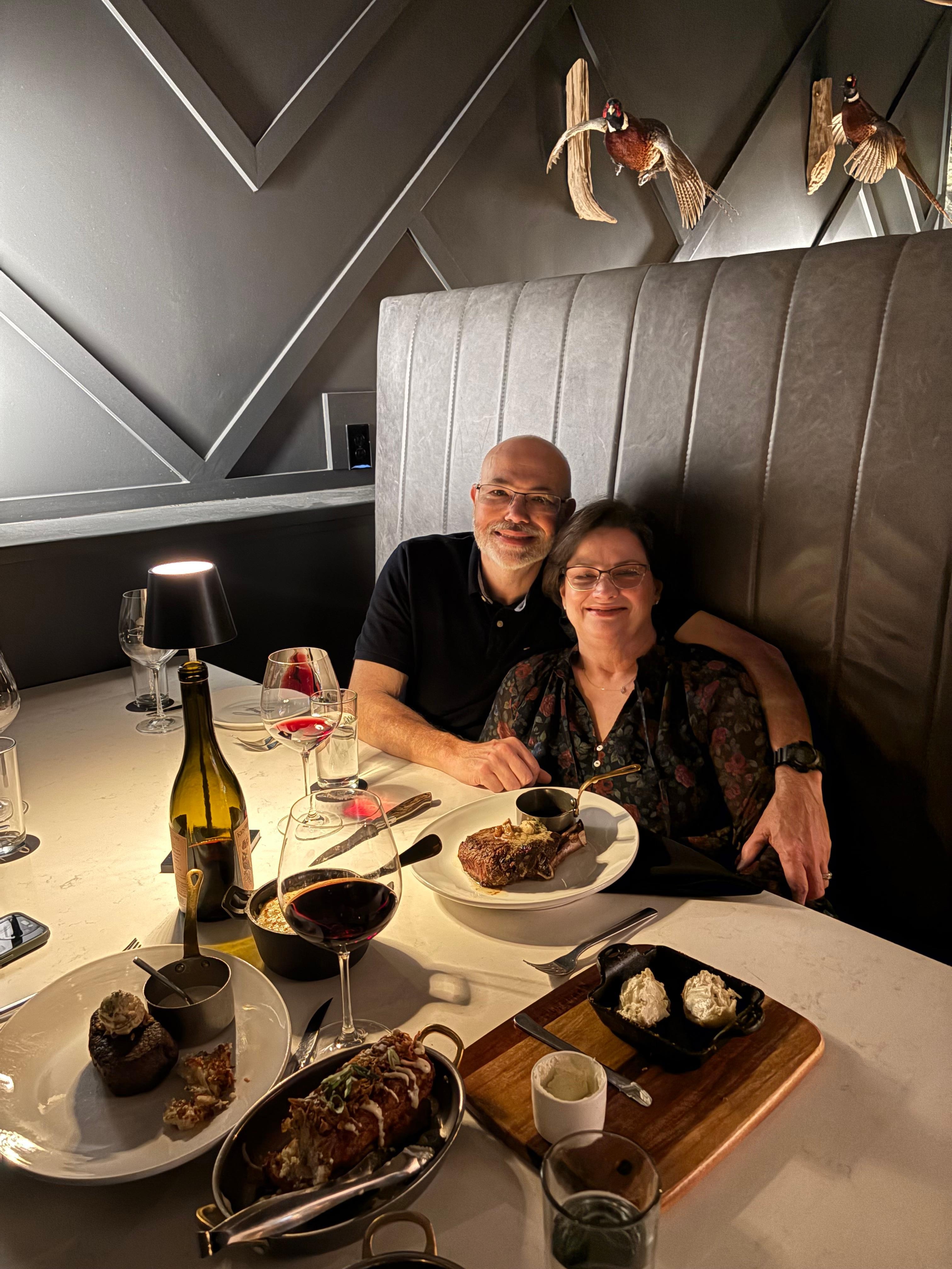 Celebrating our 27th wedding anniversary. 