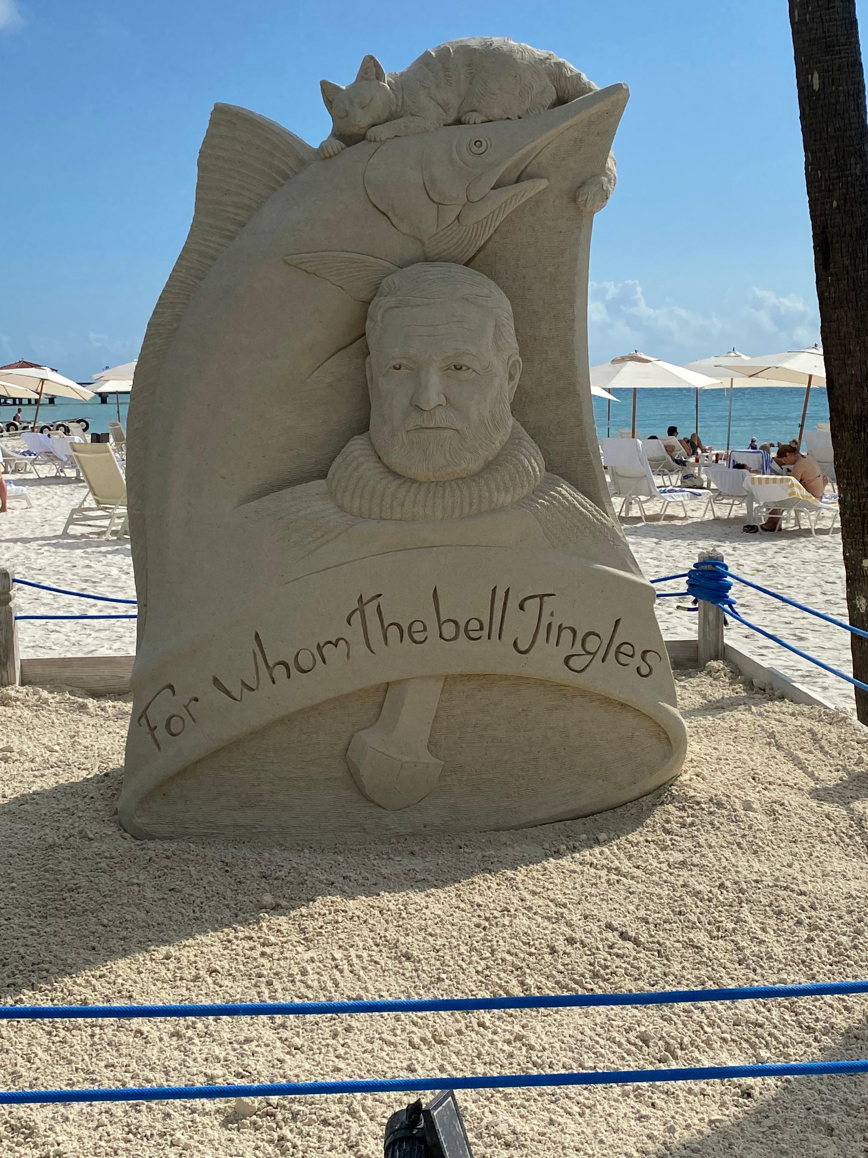 Nice touch of welcome to the beach.