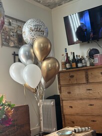 Balloons in cottage