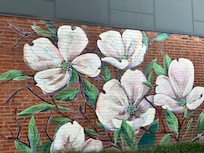 Art everywhere while walking The Grove