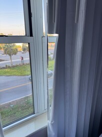 Ripped darkening shade curtain