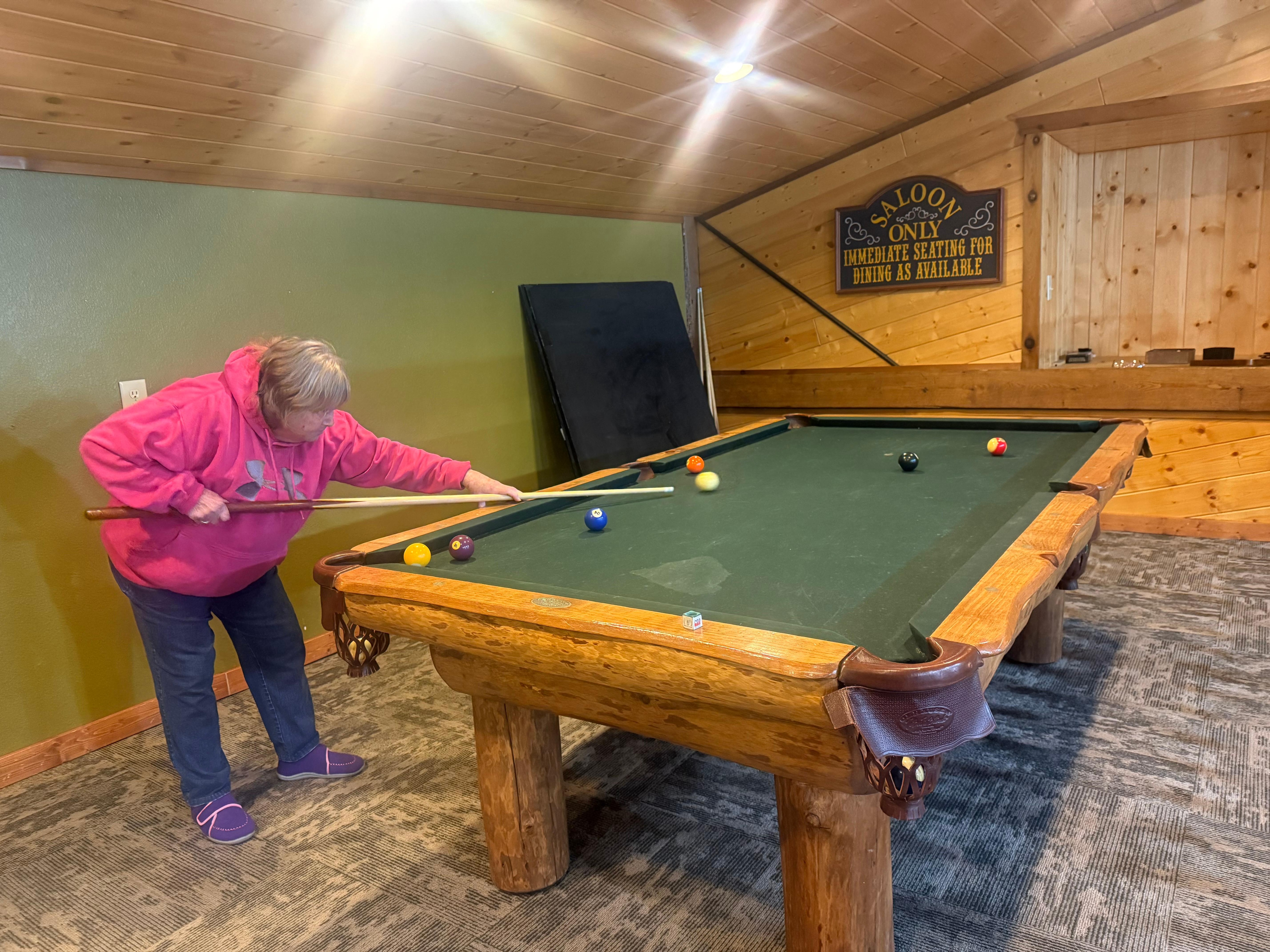 Grammie showing us her skills