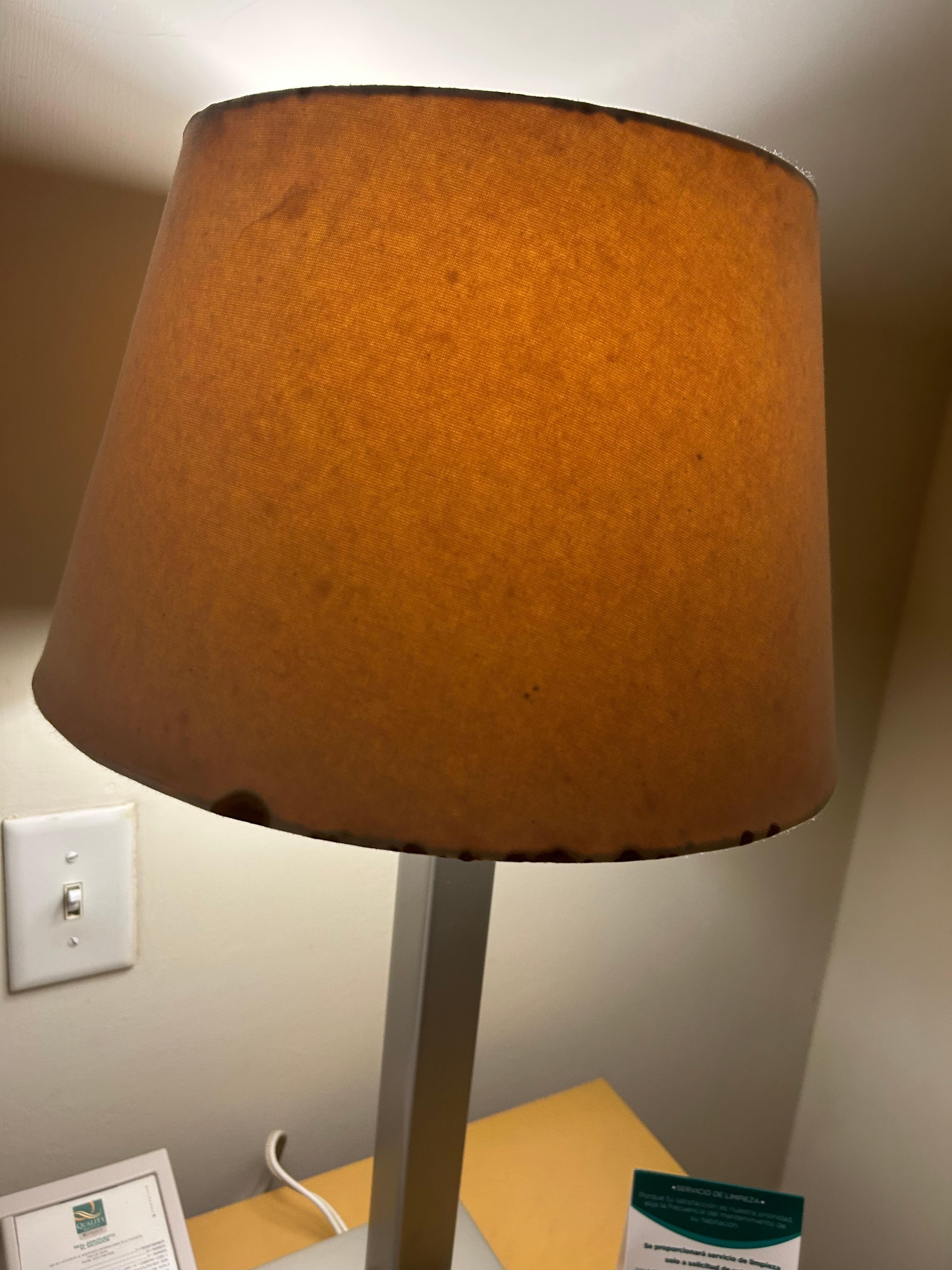 Dirty lamp shade