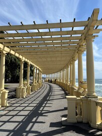 Colonnade next to the beach