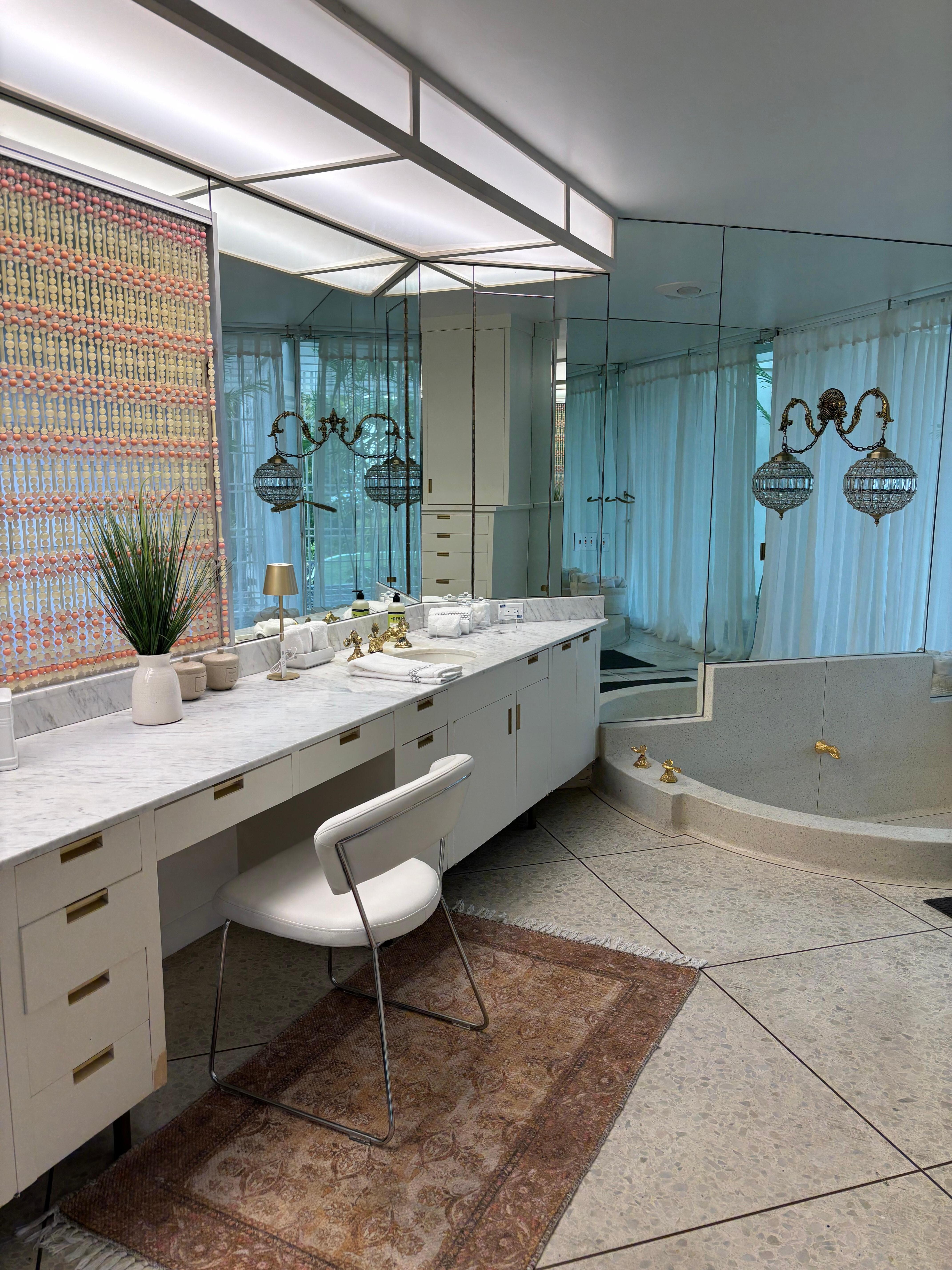 Spacious primary bathroom