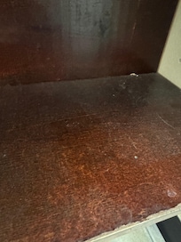 All counters were dusty
