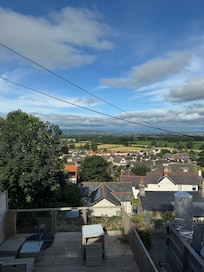 View from decking