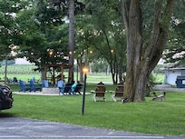 Cute seating area on the property.