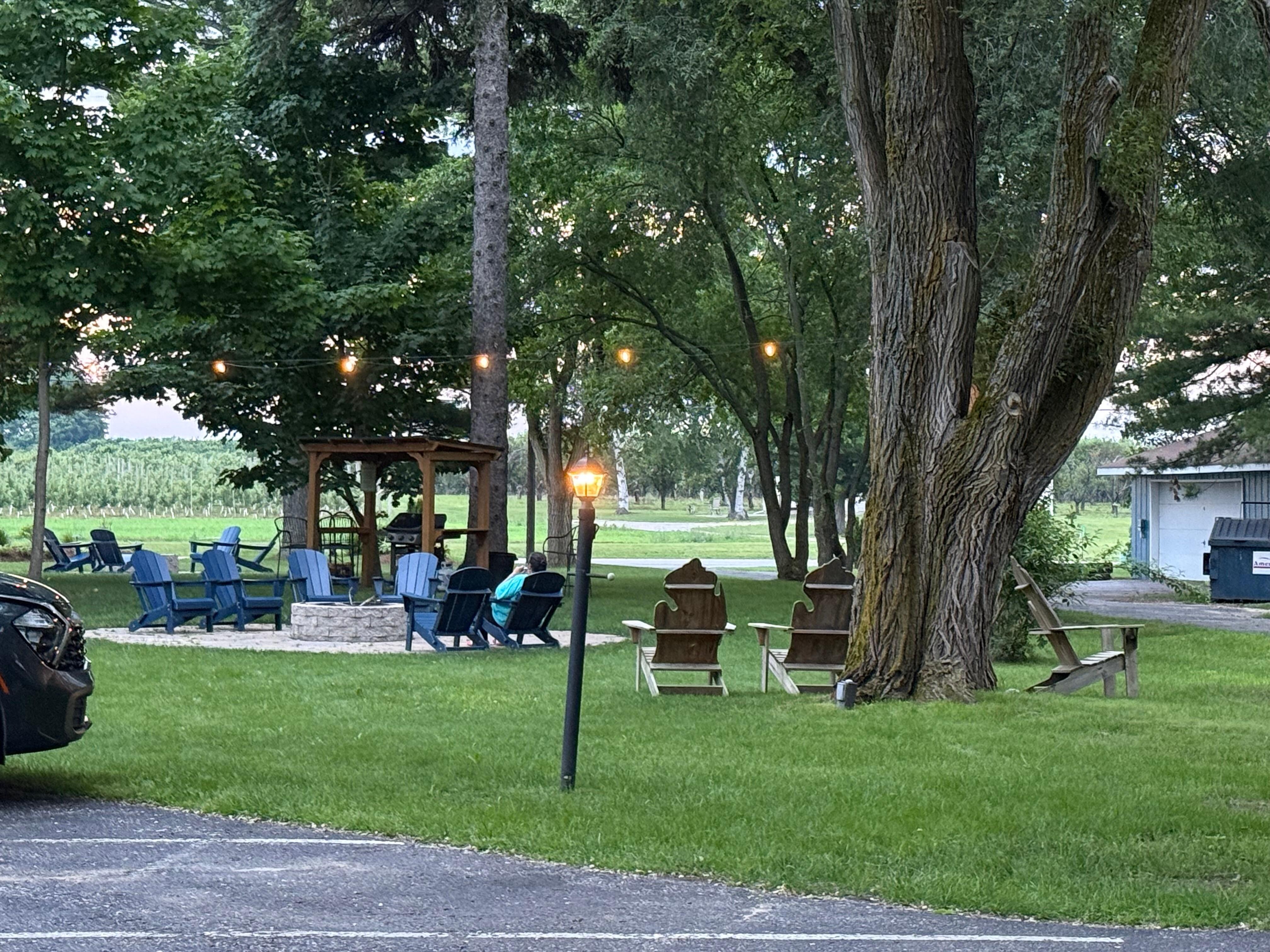Cute seating area on the property.