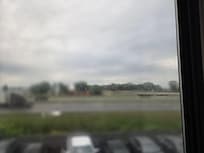 Dirty windows, close to highway